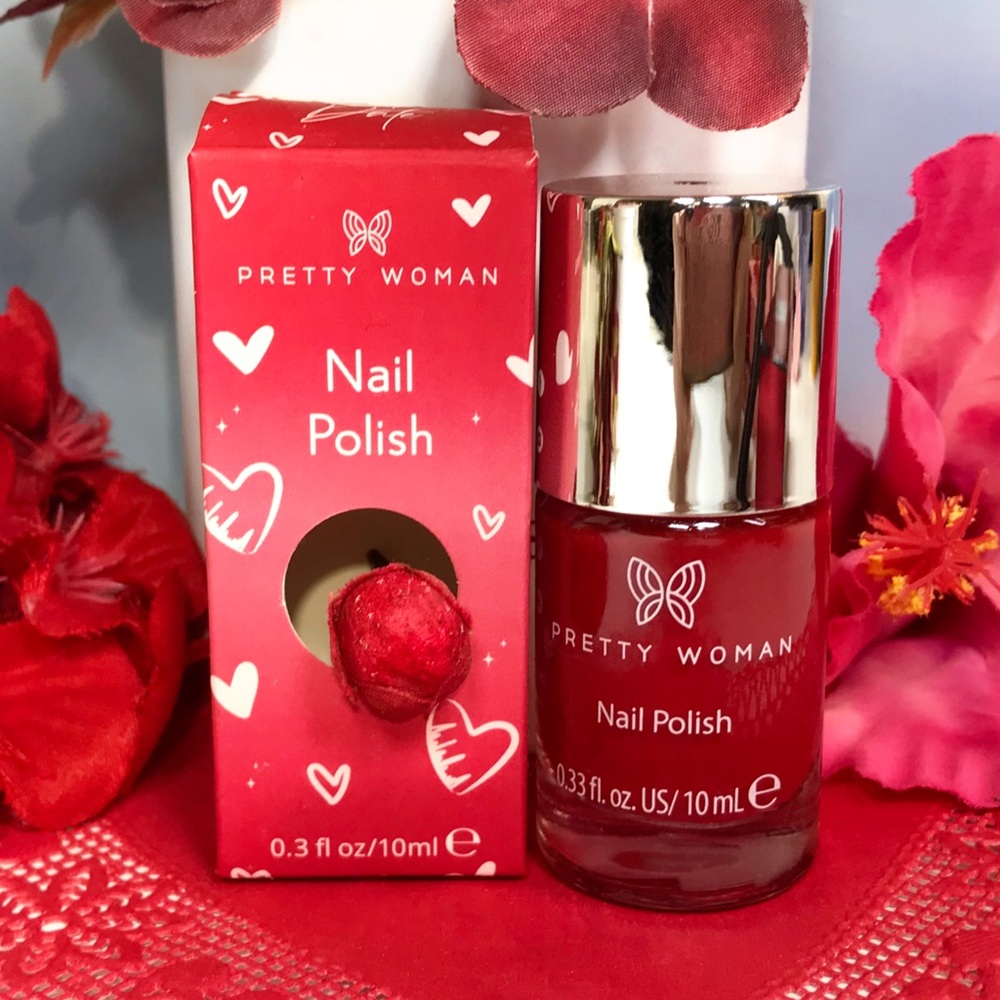 🔥3/$19! PRETTY WOMAN NYC Nail Pôlish in HOT DATE (Red) Full Size *BNIB